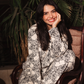 Classic Button up women Pajama  in black pearl nights