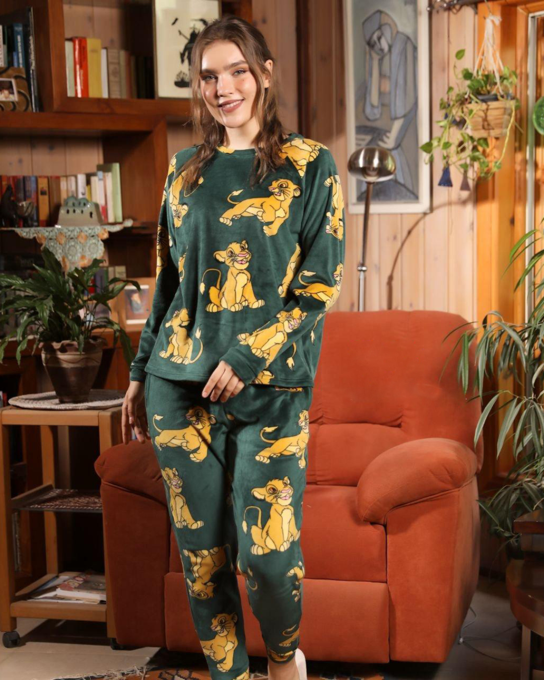 بيجامه حريمي مطبوعه سيمبا