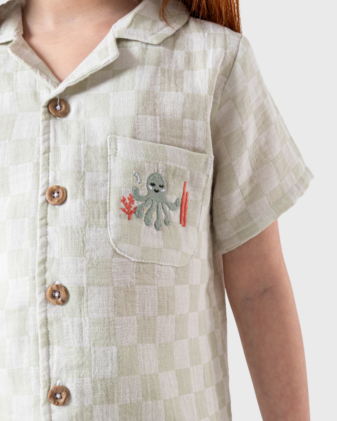Classic Pajamas with Buttoned Shorts