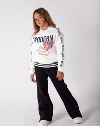 modern beauty girls pajamas heart