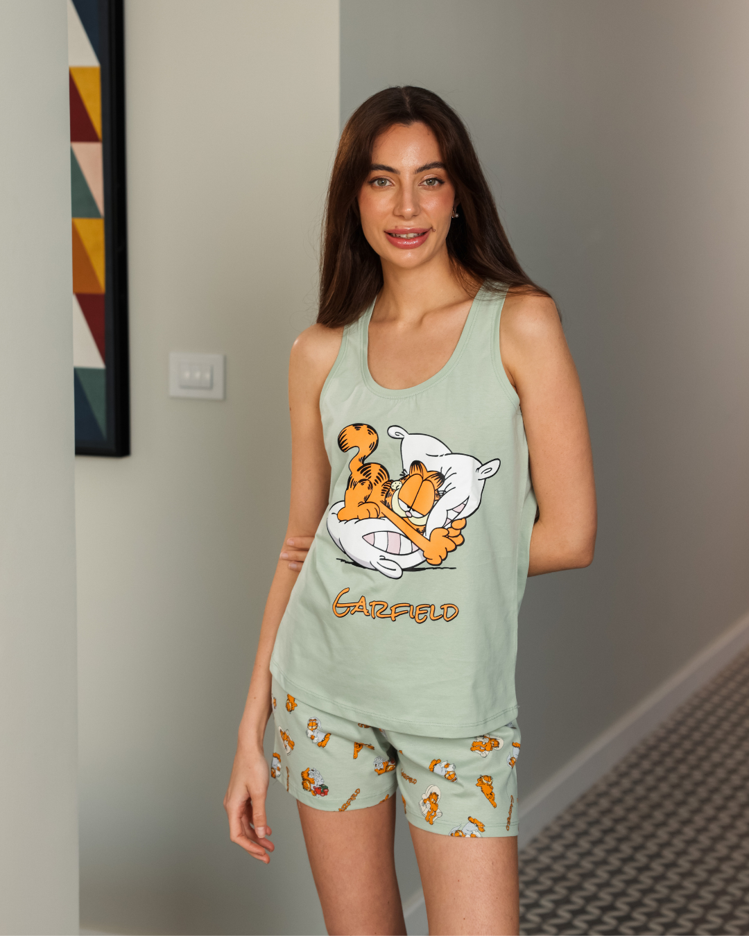 بيجاما حريمي كت و شورت جارفيلد