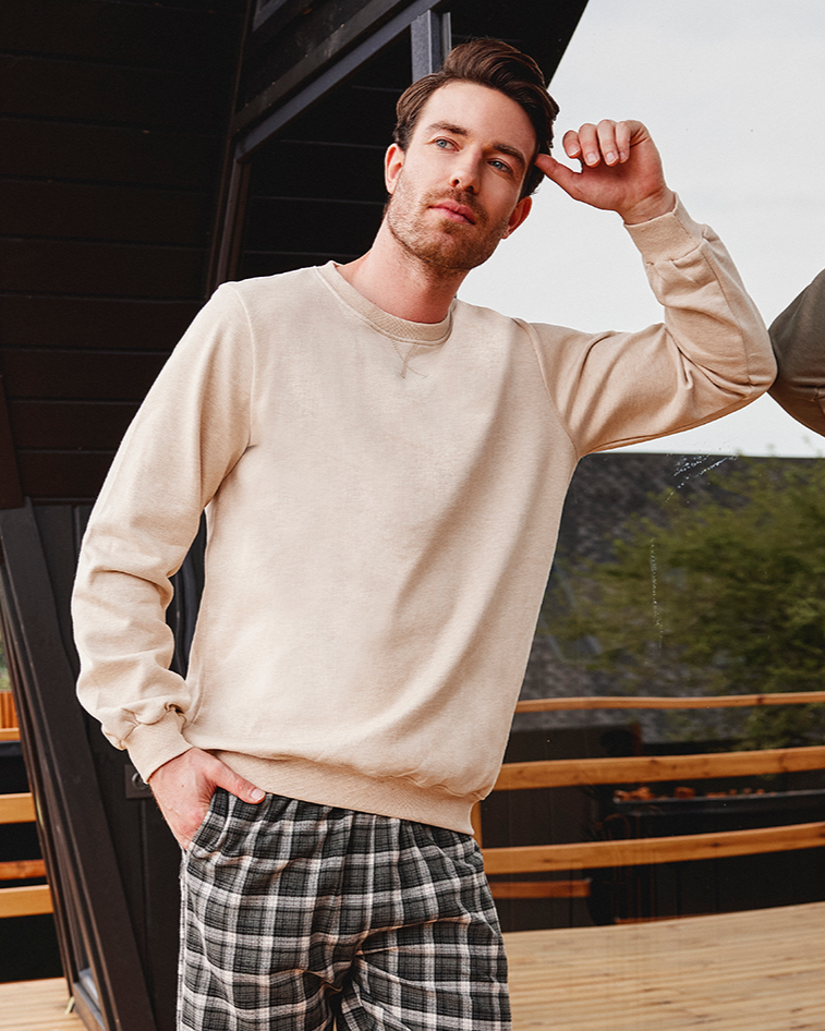 سويت شيرت رجالي ساده راوند