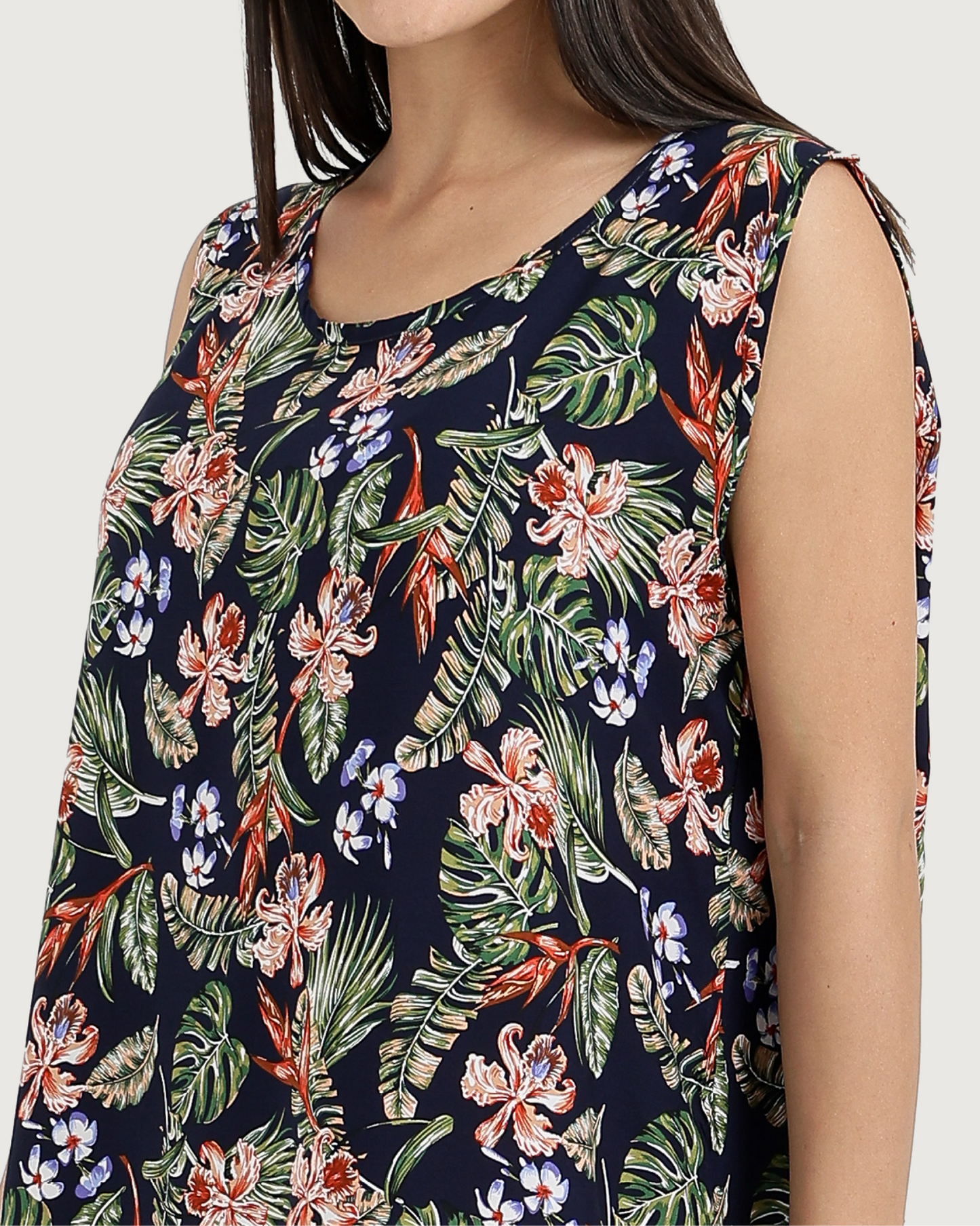 35 Long Sleeve Viscose Cat Shirt