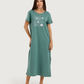 Long Women's Nightshirt with Chest Print
