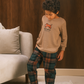 A Boy Autumn Vibes Pajama in Warm Colors