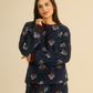 Women pajama set in vintage flower