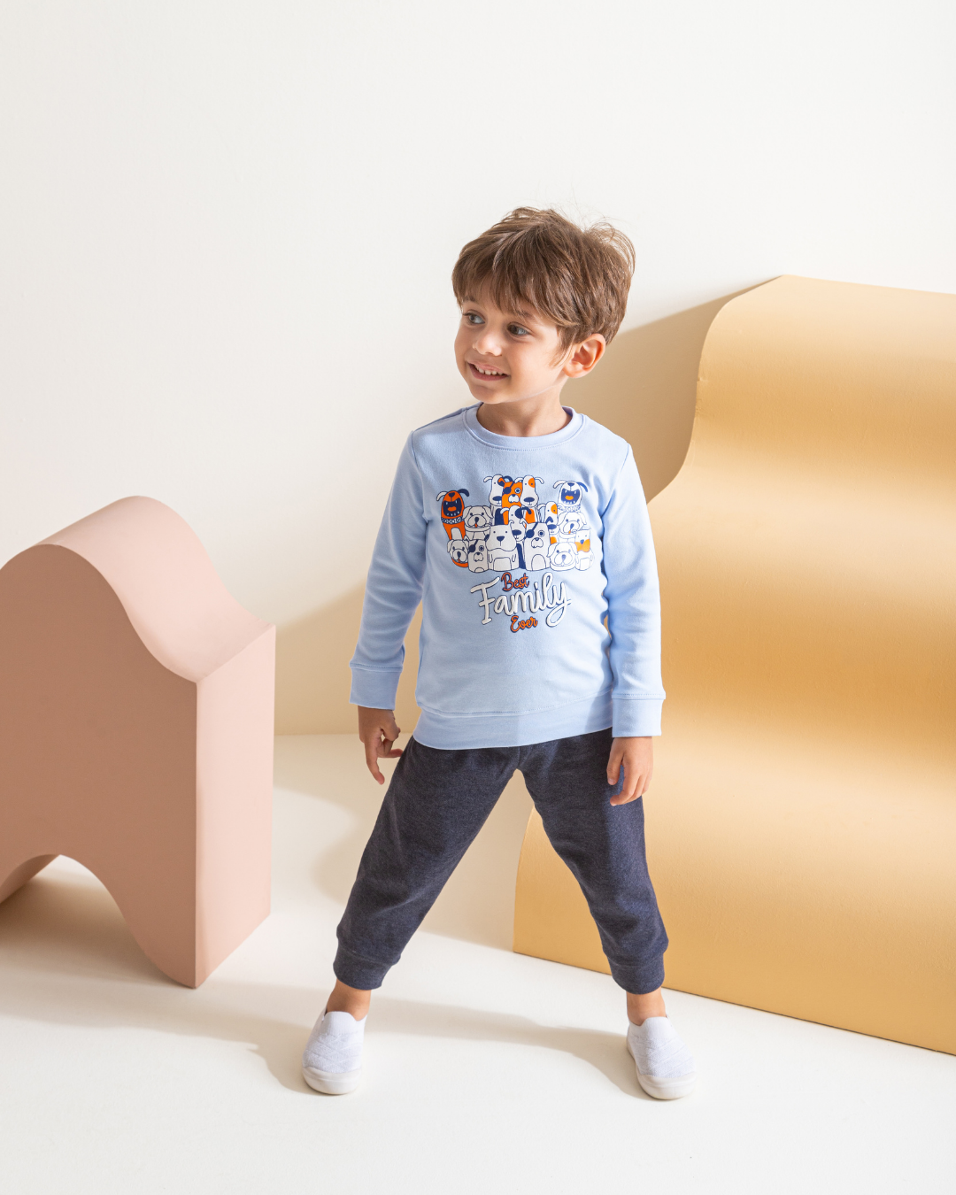 Best Family بيجامه اولادي طقم طباعة  انترلوك