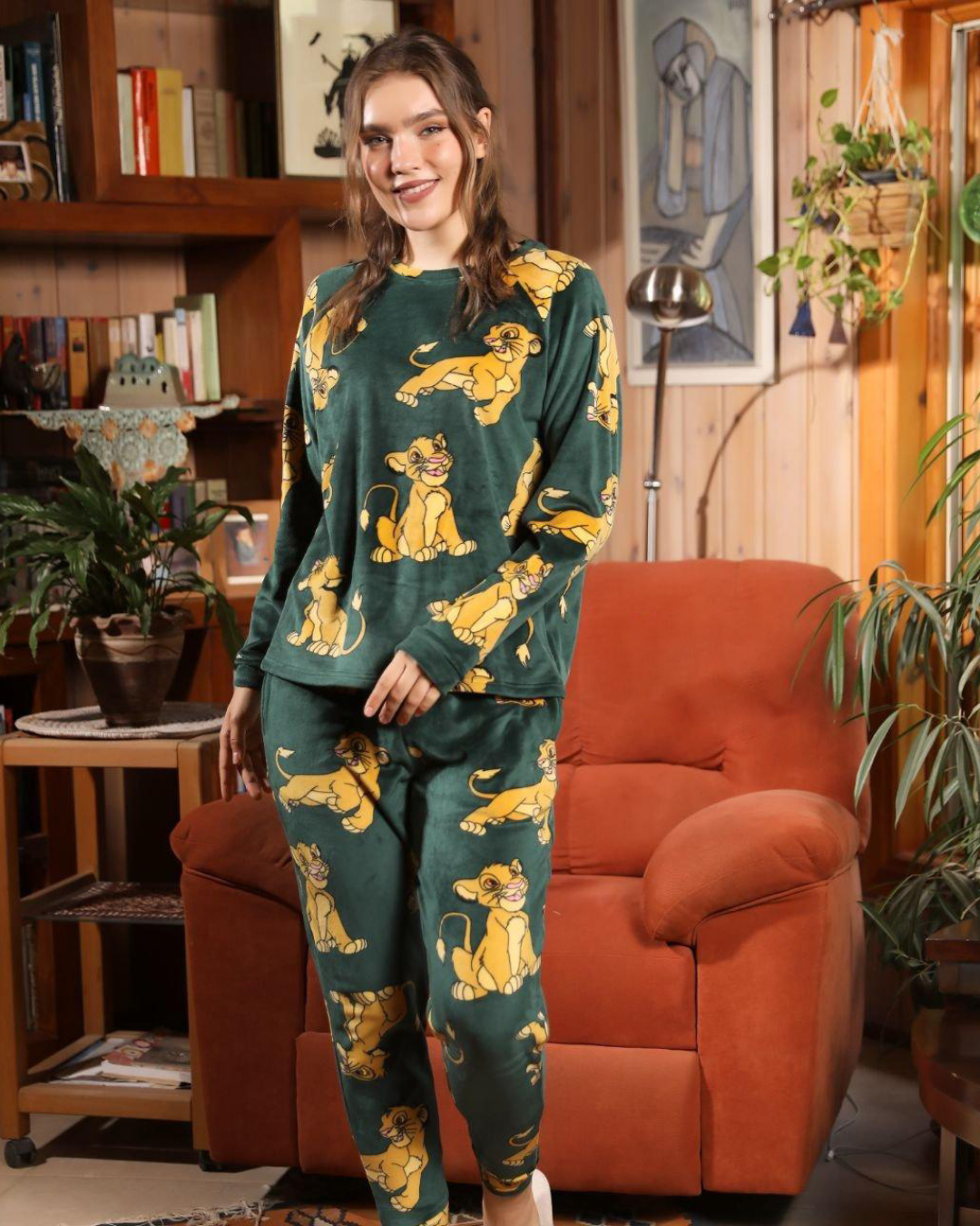 بيجامه حريمي مطبوعه سيمبا