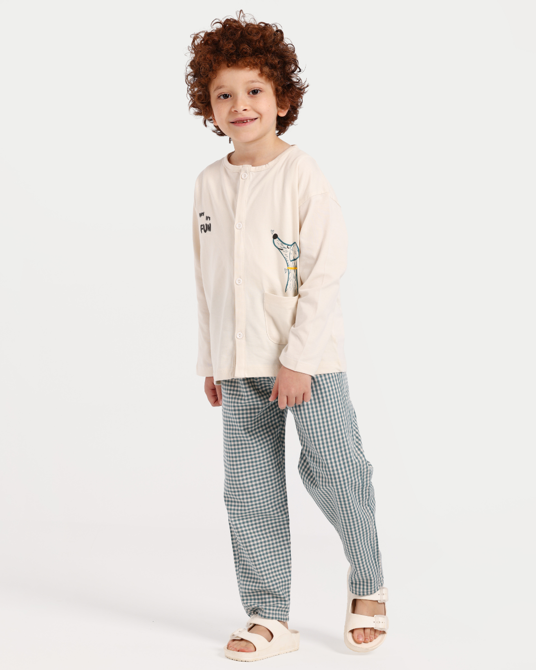 بيجاما اولادى بكم و زراير