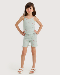 بيجاما قصيرة لطيفة بتصميم الفراولة