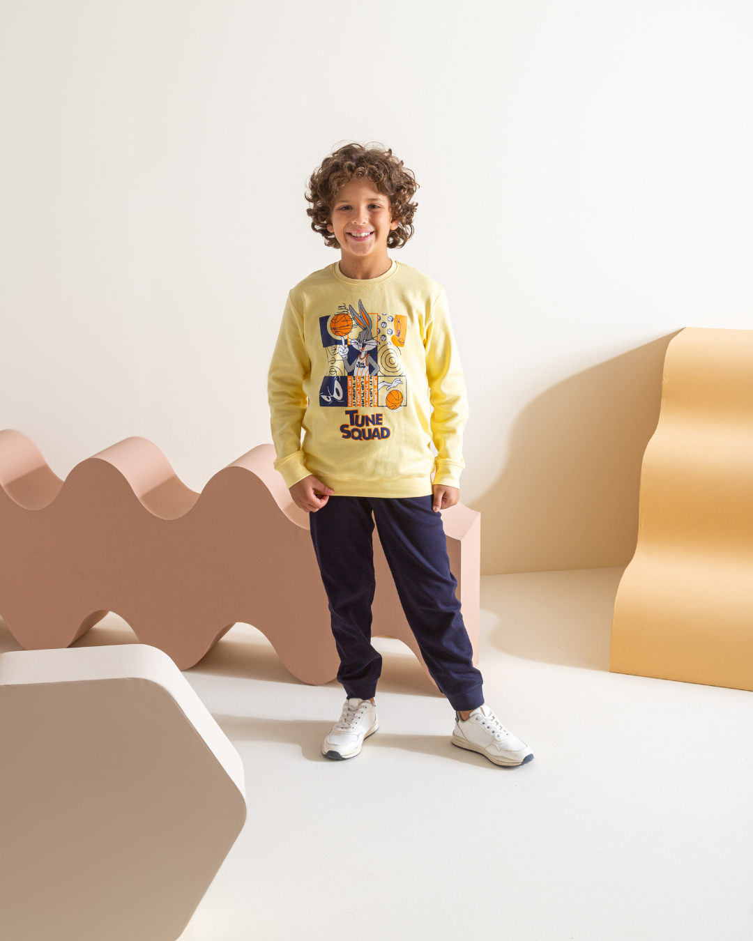 Tune Squad boys' pajamas, interlock print set