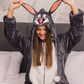 Bugs Bunny Jumbsuit سالوبيت بولار رجالي وحريمي بكابيشون شخصية باجس باني