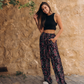 Colorful rose viscose pants