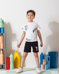 MARVY Cuphead Story بيجامة اولادي وسط اوف وايت