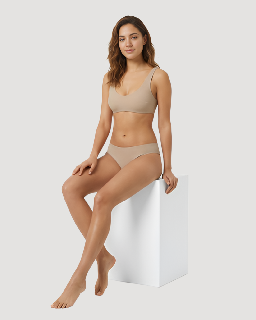 Plain laser cut Bikini