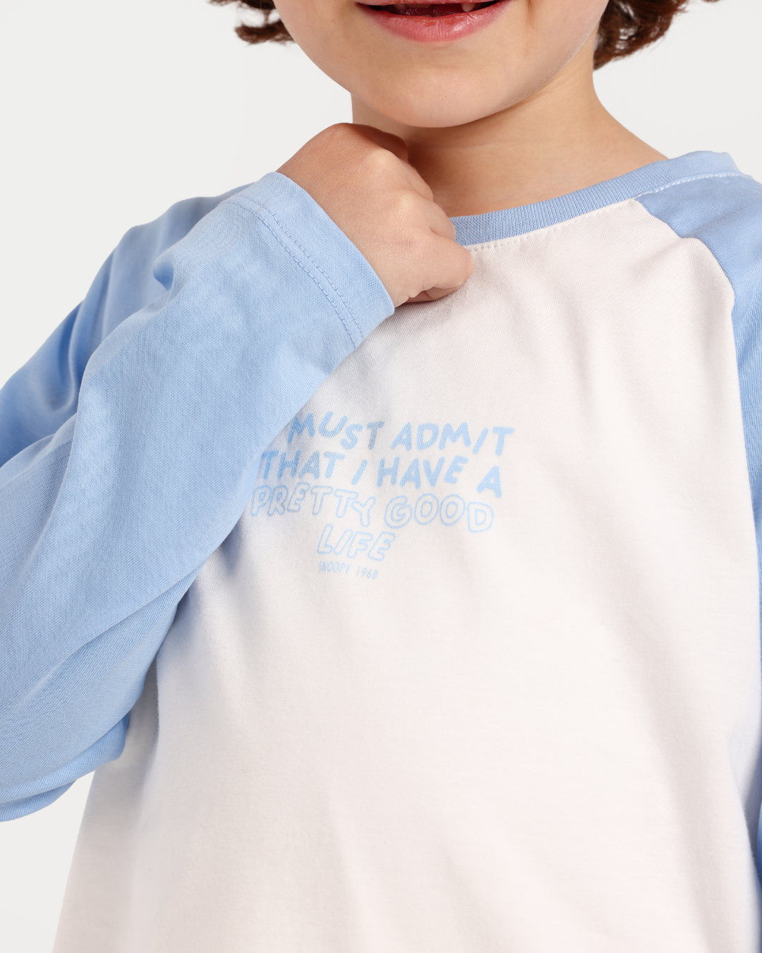 بيجاما اولادي بكم و بنطلون بخطوط باللوان الربيع