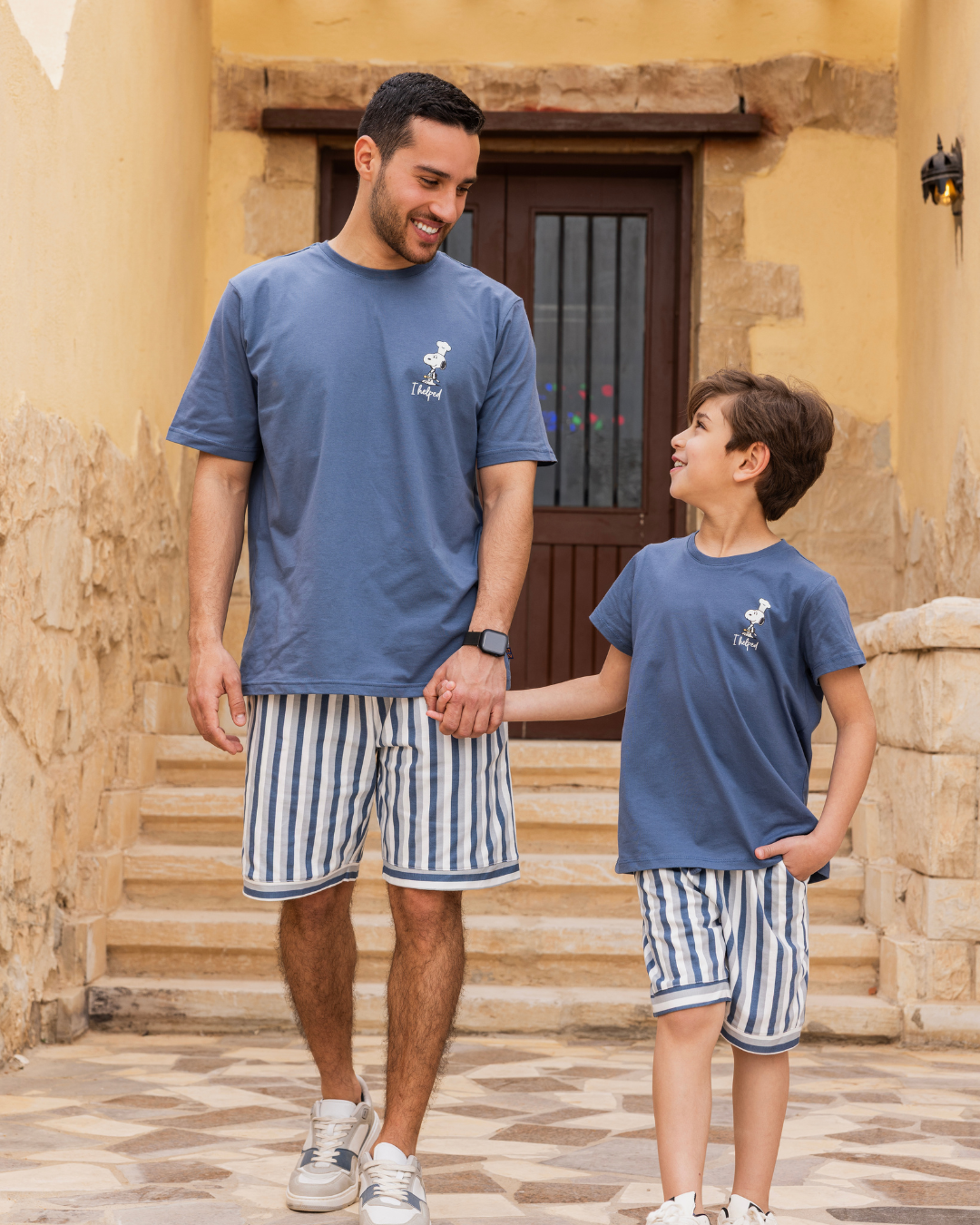 Eid Snoopy Half sleeve pajamas shorts