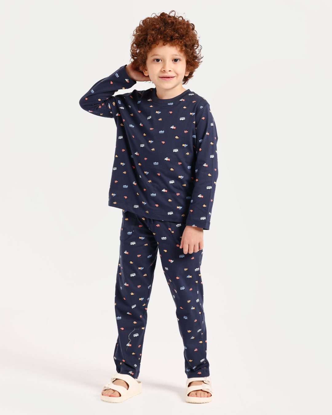 بيجاما أولادي بكُم السيارات السريعة