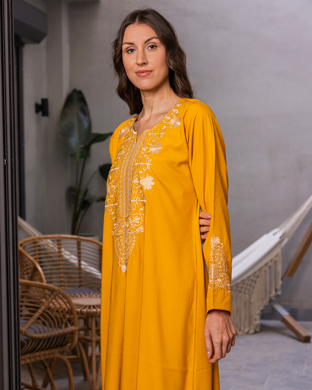 2 plain embroidered dacron shirt with sleeves