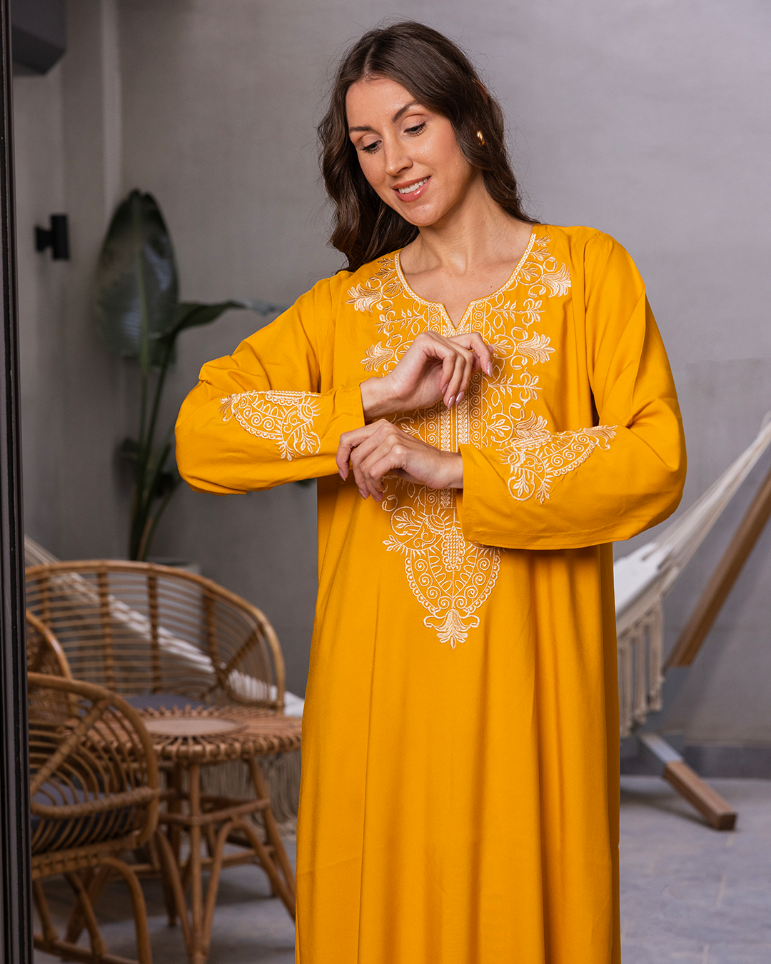 2 plain embroidered dacron shirt with sleeves