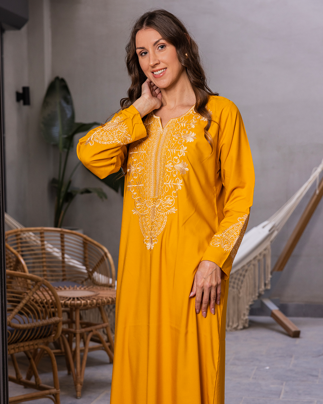 2 plain embroidered dacron shirt with sleeves