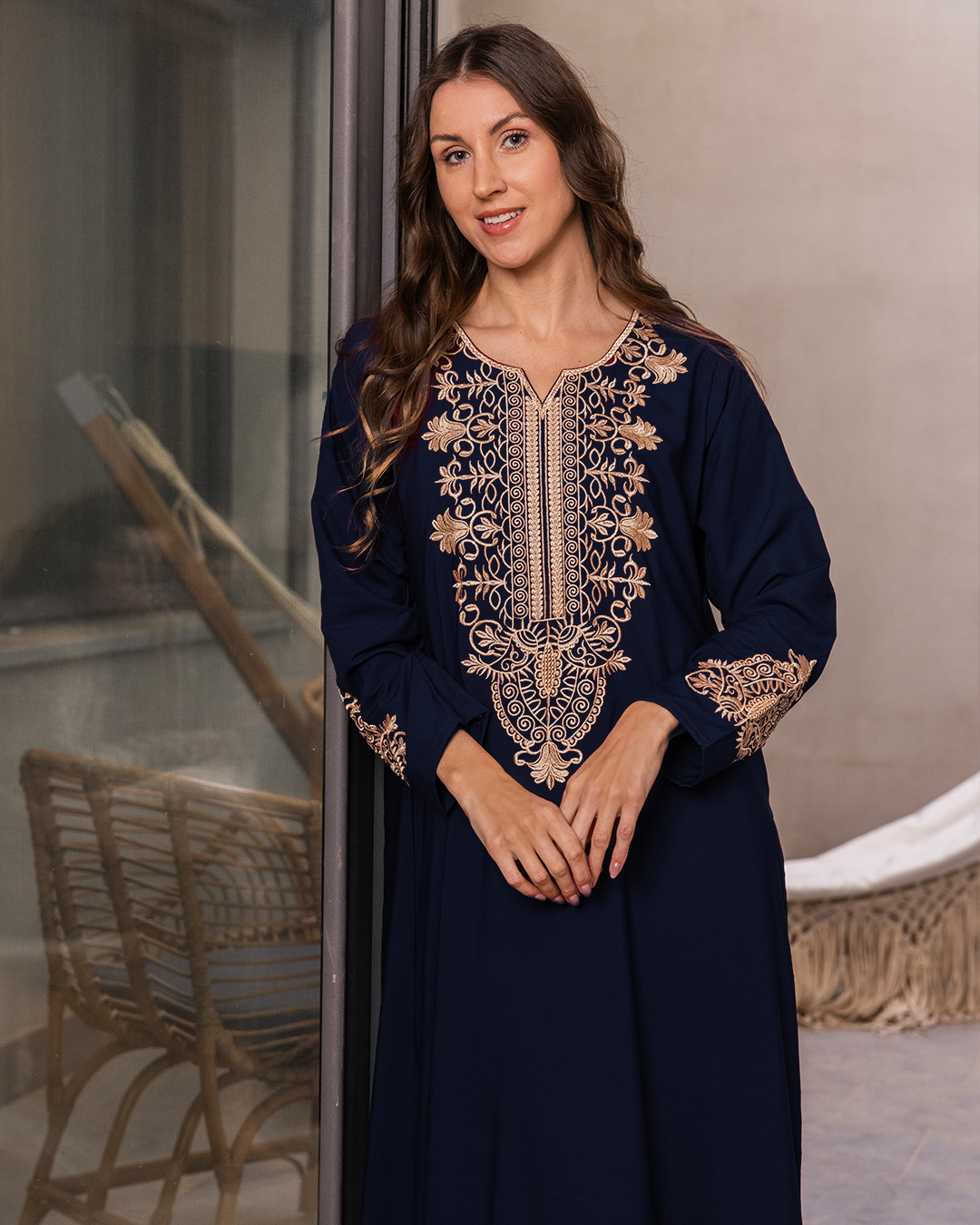 2 plain embroidered dacron shirt with sleeves