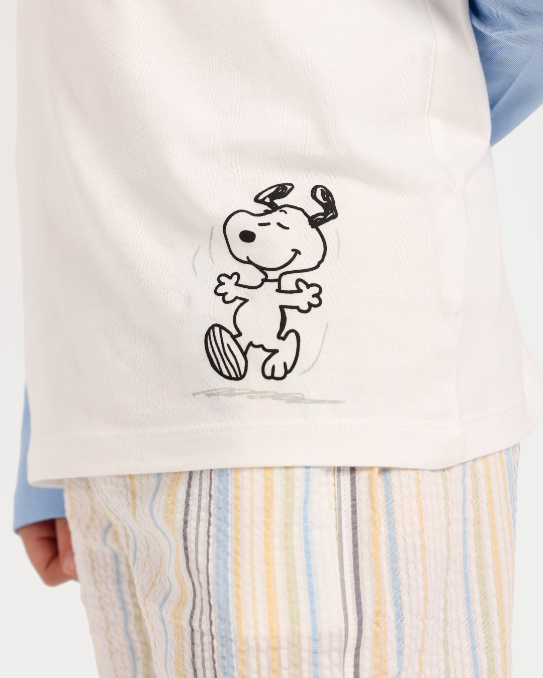 بيجاما اولادي بكم و بنطلون بخطوط باللوان الربيع