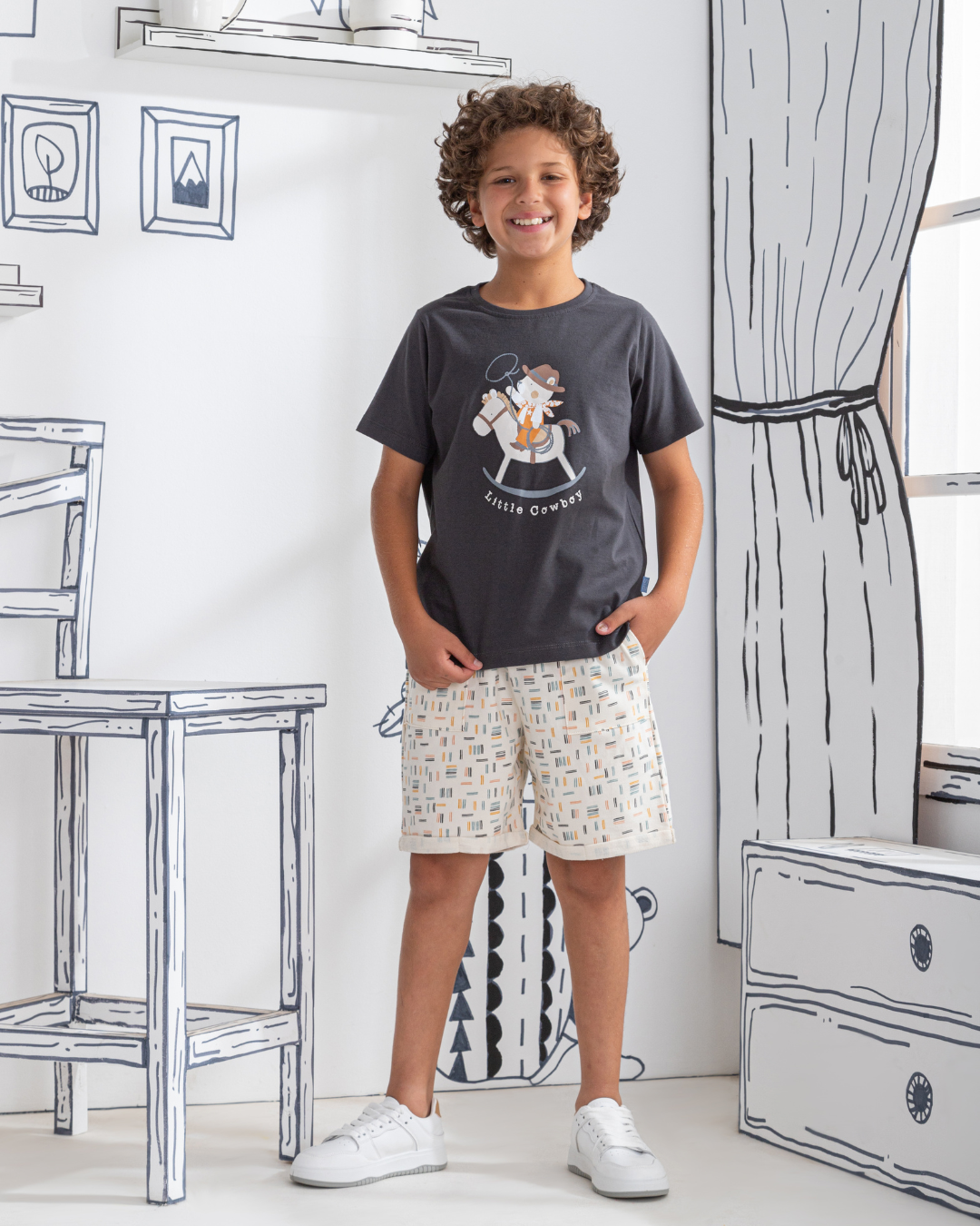Little Cowboy بيجاما اولادي نص كم