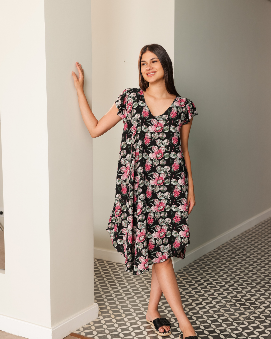 753 قميص فسكوز قصير