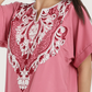 Half-Sleeve Embroidered Dacron Shirt 6