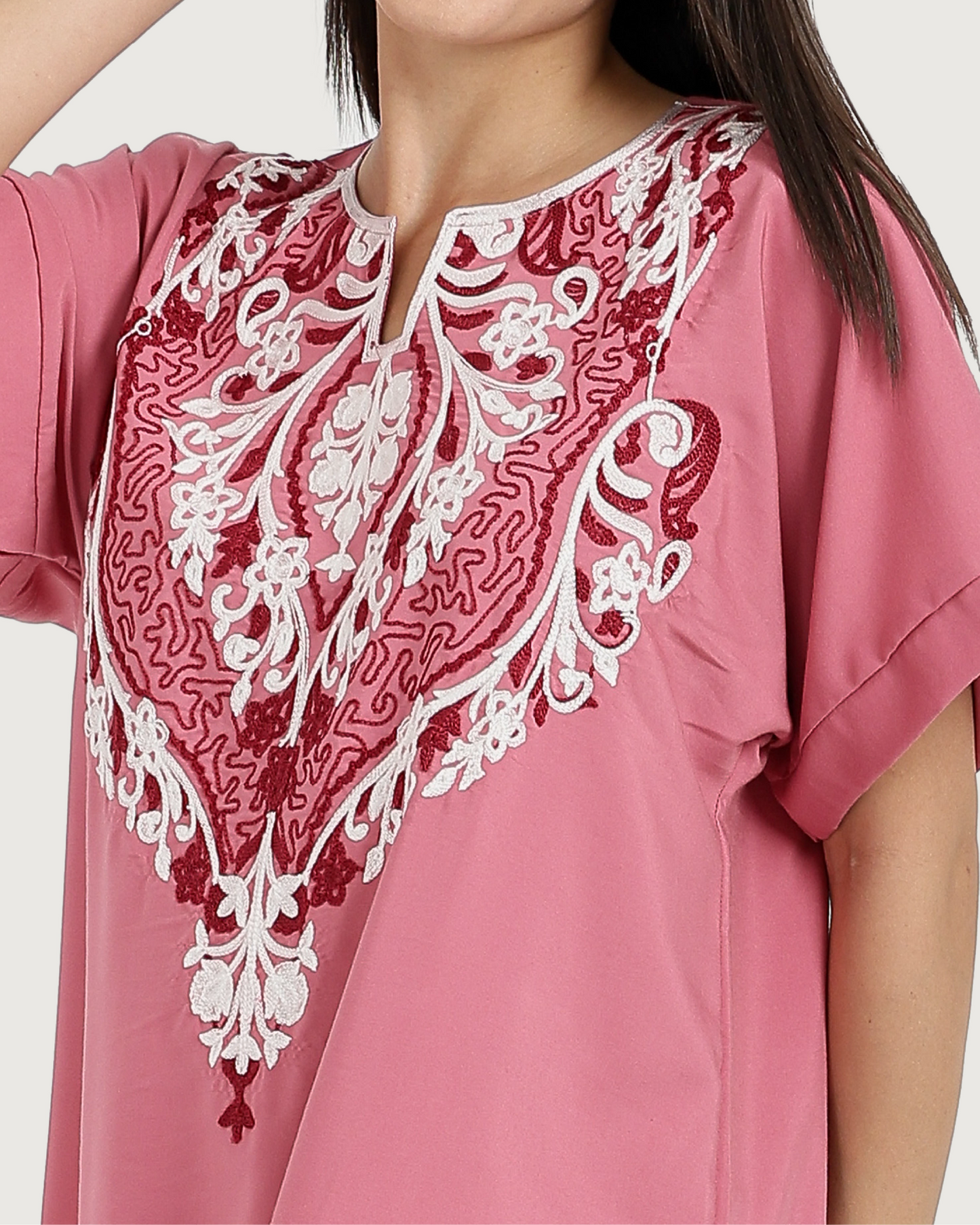 Half-Sleeve Embroidered Dacron Shirt 6