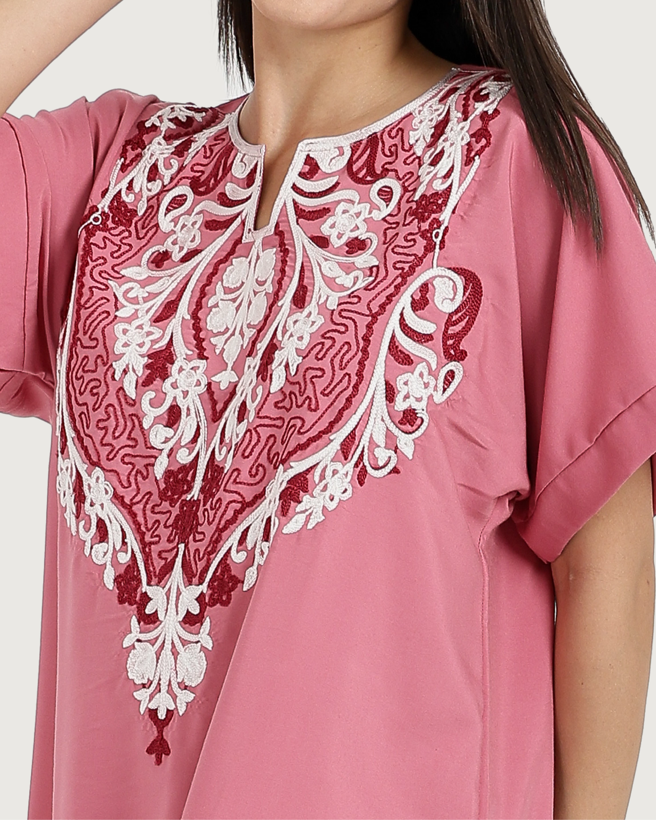 Half-Sleeve Embroidered Dacron Shirt 6