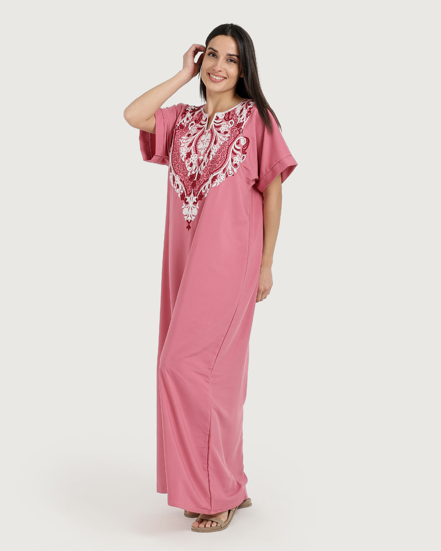 Half-Sleeve Embroidered Dacron Shirt 6