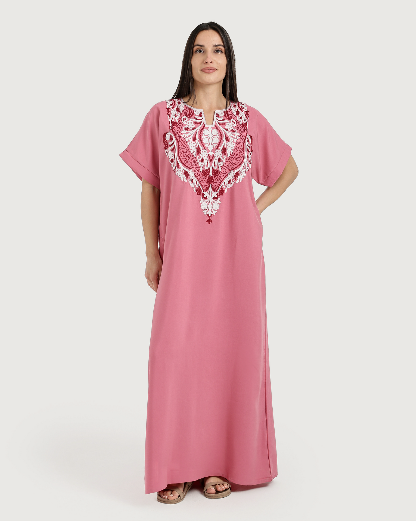 Half-Sleeve Embroidered Dacron Shirt 6