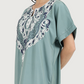 Half-Sleeve Embroidered Dacron Shirt 6