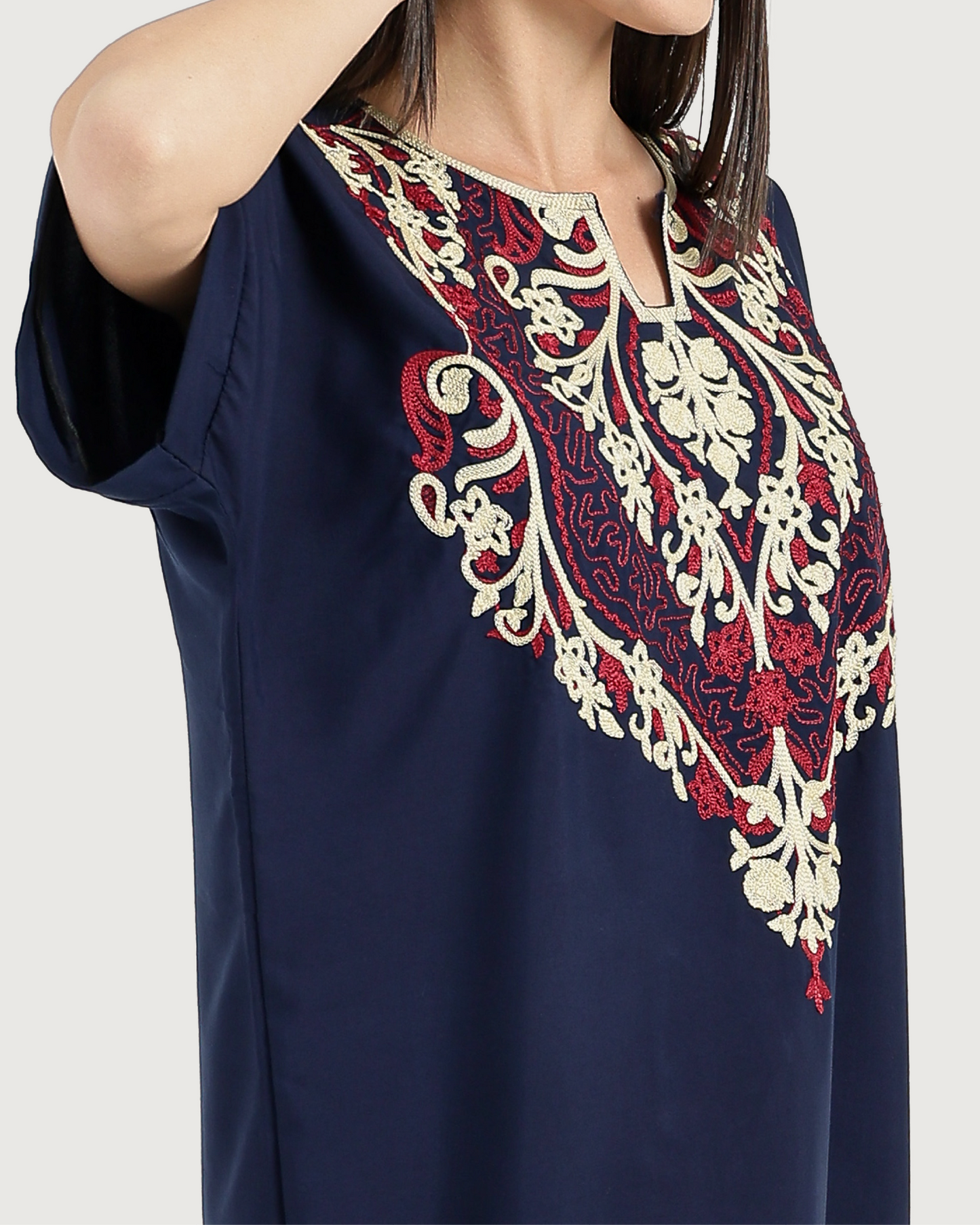 Half-Sleeve Embroidered Dacron Shirt 6