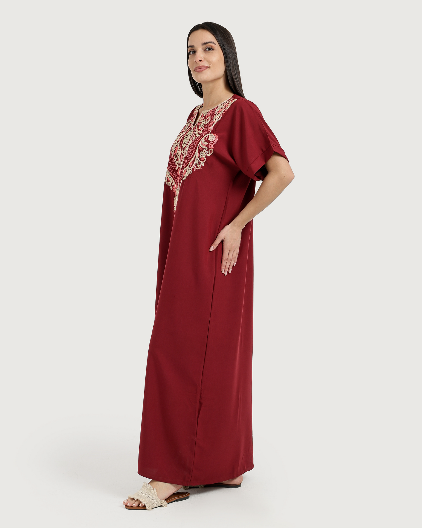 Half-Sleeve Embroidered Dacron Shirt 6