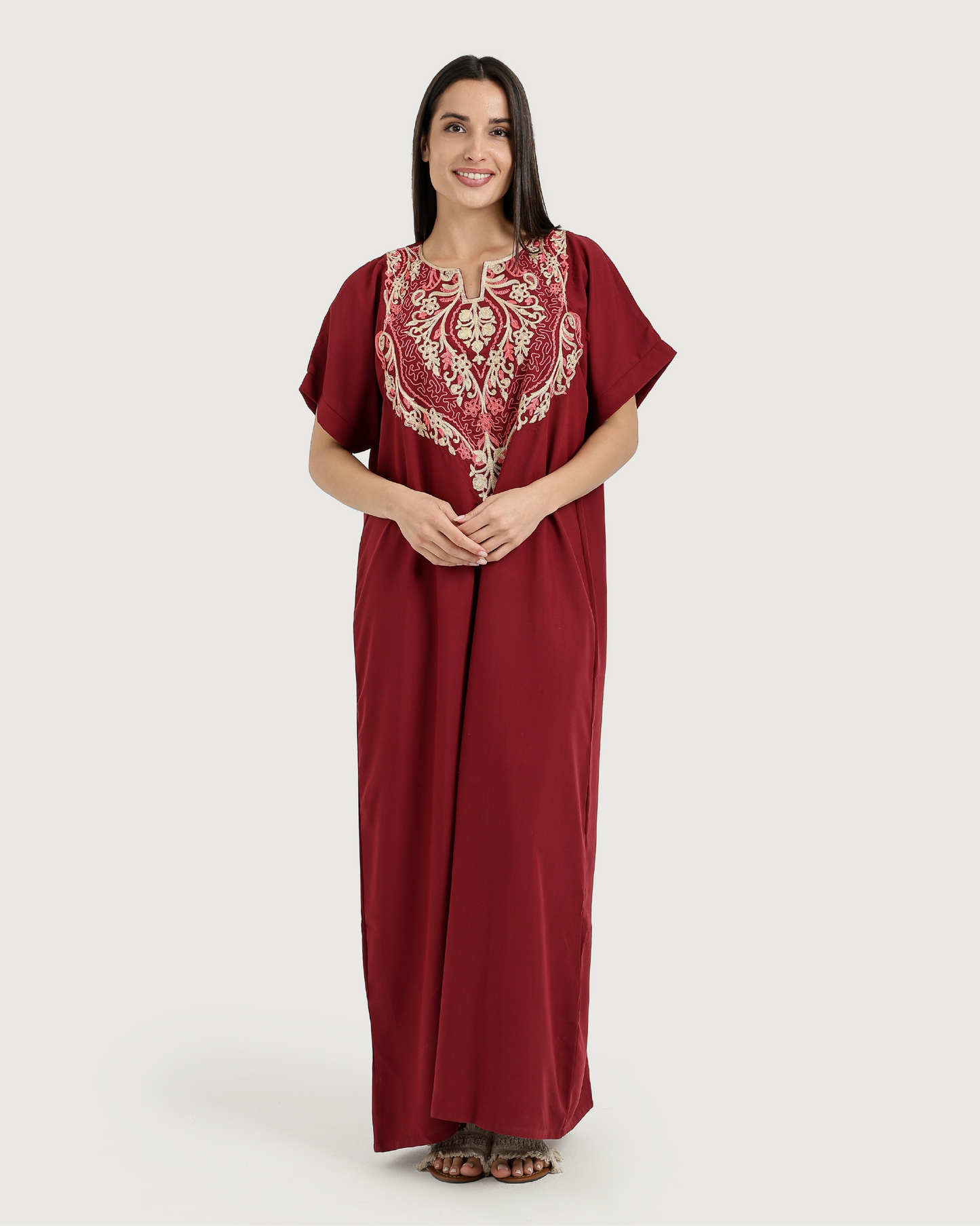 Half-Sleeve Embroidered Dacron Shirt 6