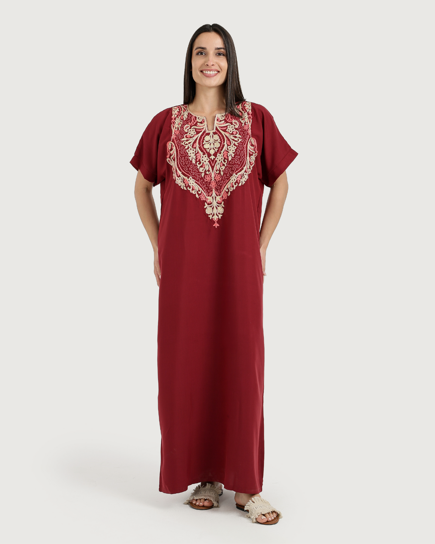 Half-Sleeve Embroidered Dacron Shirt 6