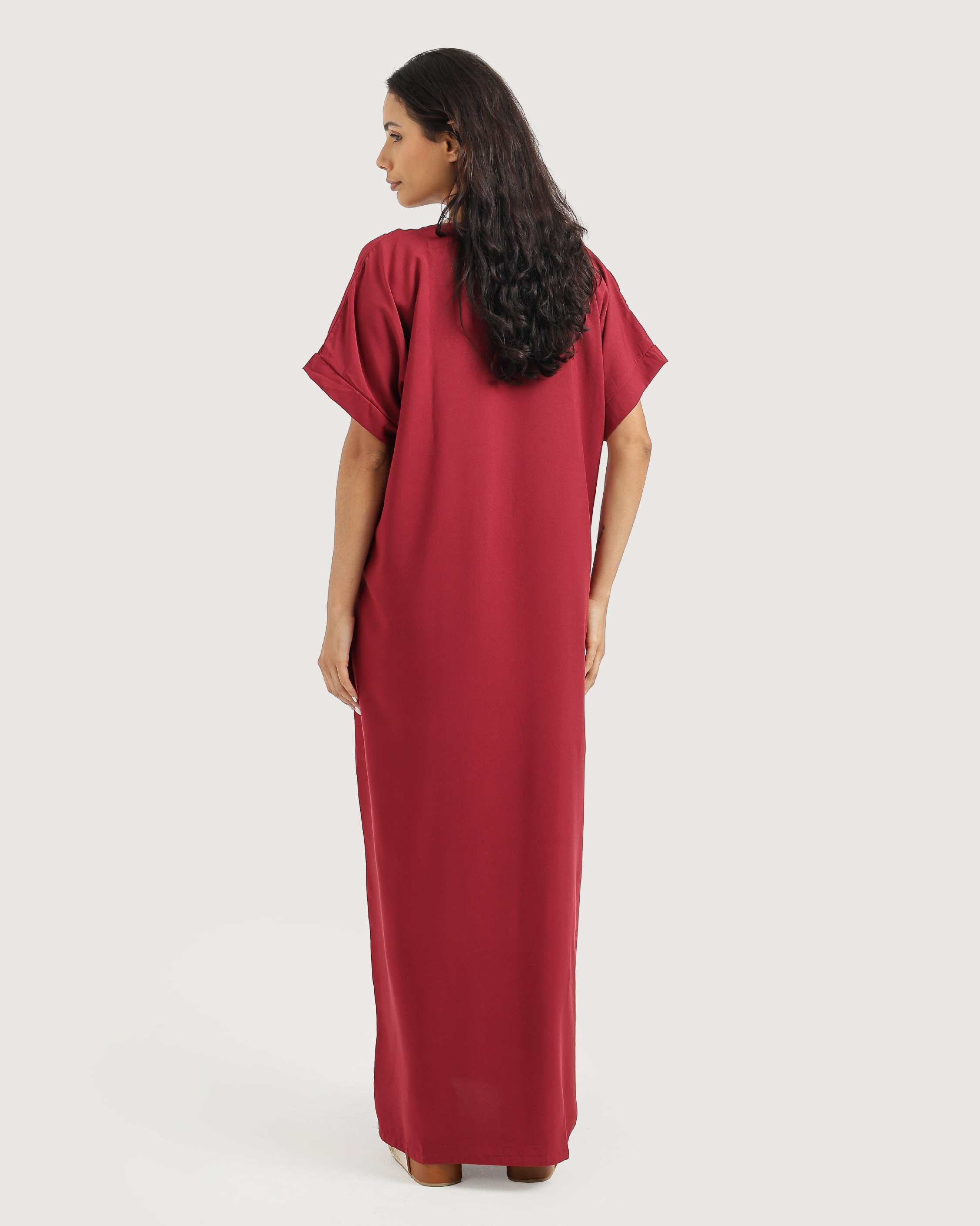 قميص داكرون نص كم مطرز 7