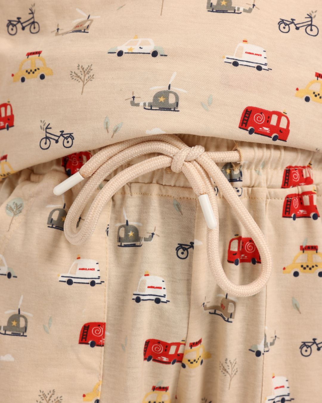 بيجاما أولادي بزراير مغامرات السيارات