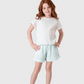 Cute girls' pajamas with a cheerful floral print