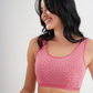 2S soft bra, wide strap, printed