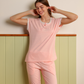 Women's pajamas half a number of long trousers, dotted print