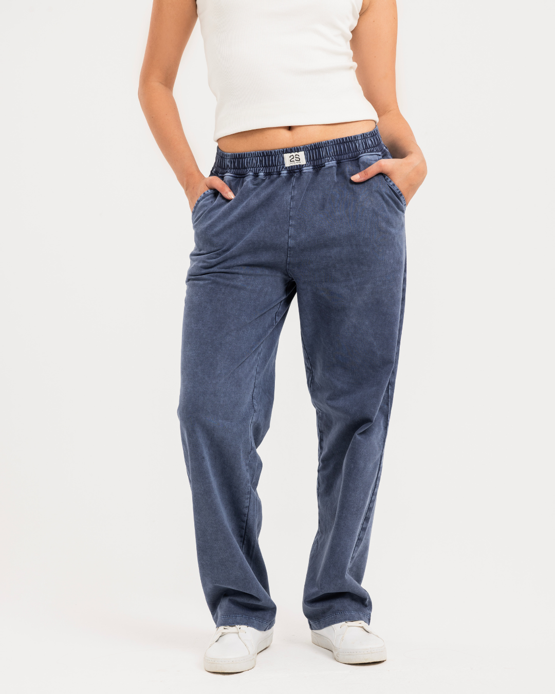 Acid Washed Sweatpants Summer Melton