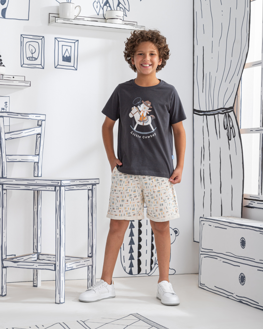 Little Cowboy   بيجاما اولادي نص كم