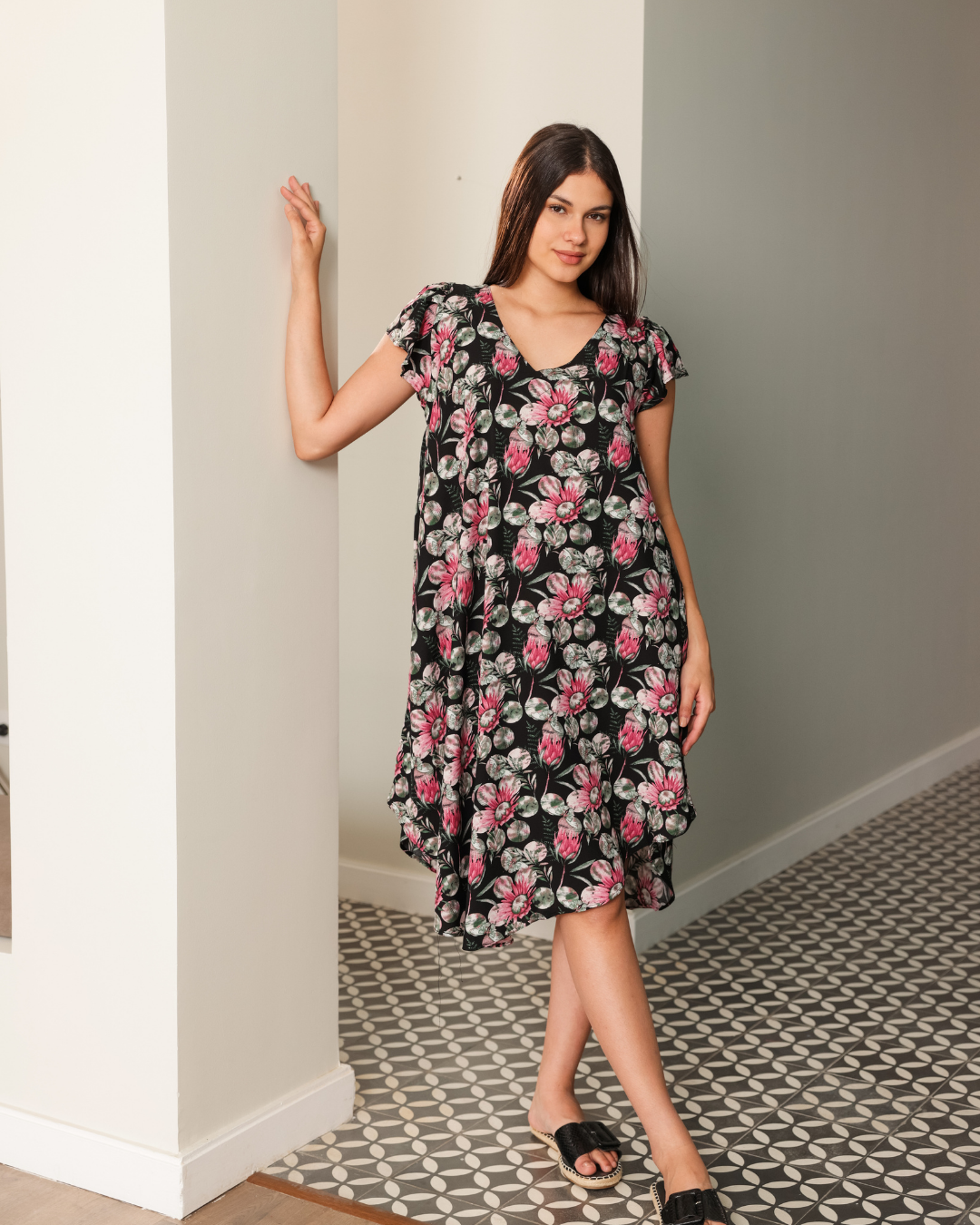 753 قميص فسكوز قصير