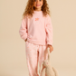 Girls' pajamas with a delicate floral print