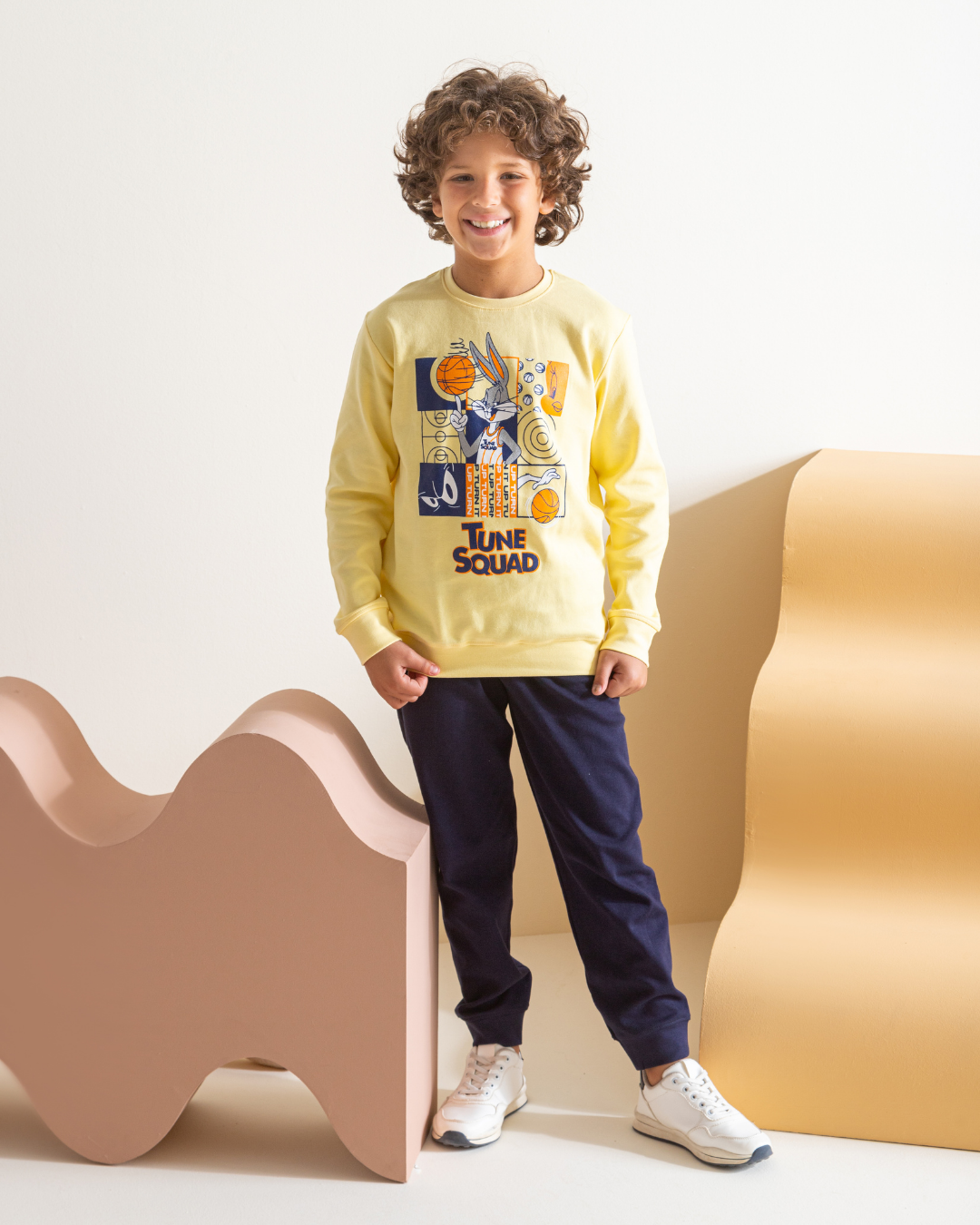 Tune Squad boys' pajamas, interlock print set