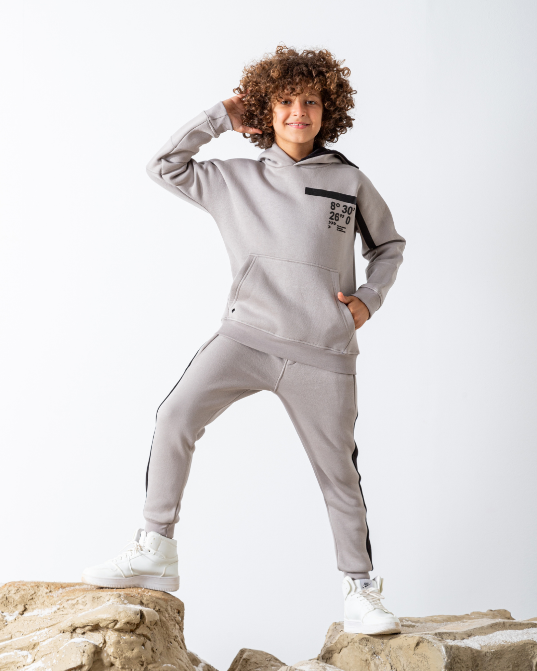 OverSize Monochrome Boys' Pajamas